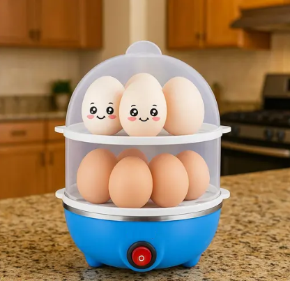 Egg Boiler Electric Automatic Off 14 Egg Poacher For Steaming,Cooking Also Boiling & Frying (Multi Color)